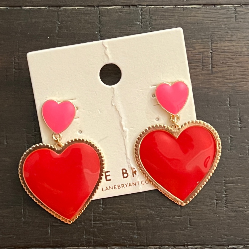 Lane Bryant Heart Earrings